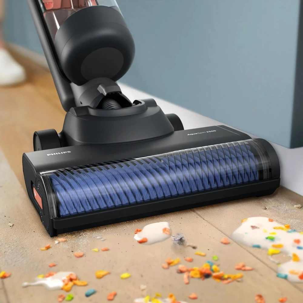 „Philips 6000“ serijos XW6264/11 lazdinis dulkių siurblys / elektrinė šluota, Baterija, Sausas ir drėgnas siurbimas, Cikloninis, Bemaišis, Pilkas