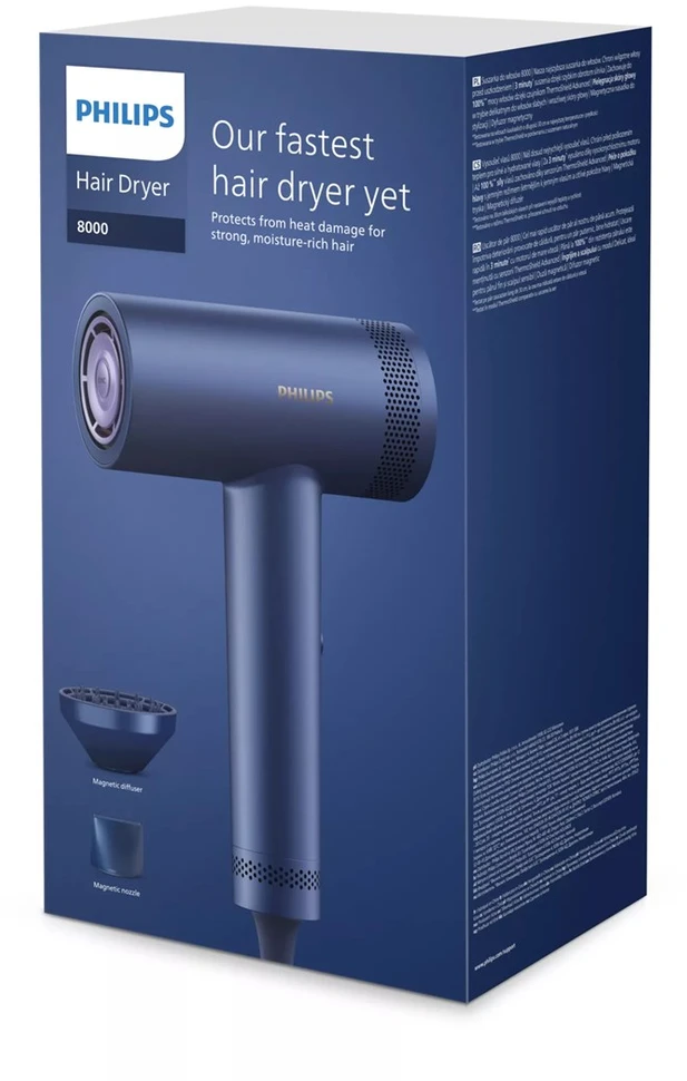 Philips 8000 series BHD839/10 plaukų džiovintuvas 1400 W Mėlyna