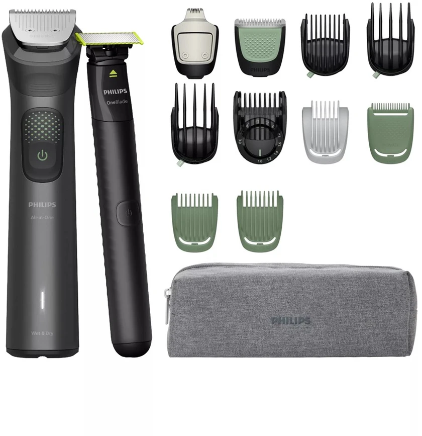 „Philips“ universalus plaukų kirpimo mašinėlė | MG9531/15 9000 serija | Belaidis | Drėgno ir sauso skutimo | Ilgio pakopų skaičius 27 | Juodas