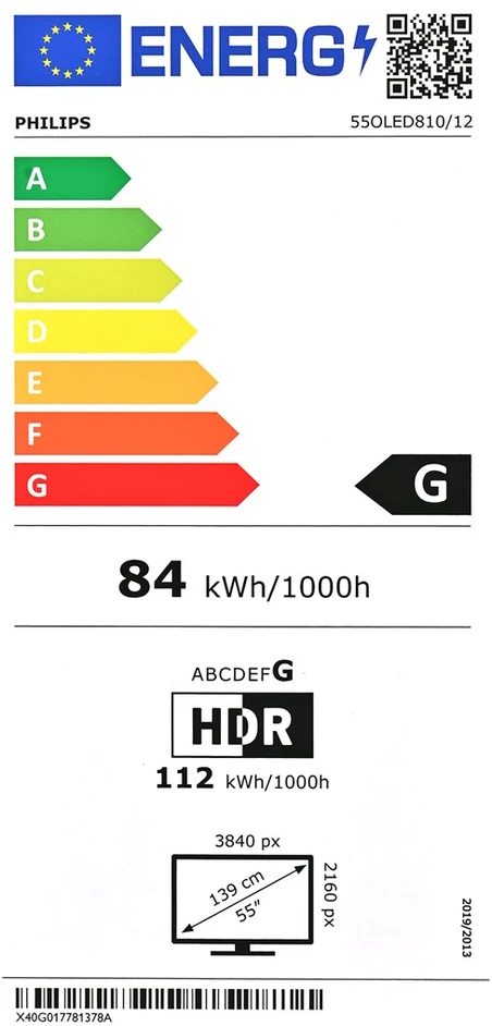 Televizorius Philips Ambilight 55OLED810/12 TV 139.7 cm (55") 4K Ultra HD Smart TV Wi-Fi Pilkas