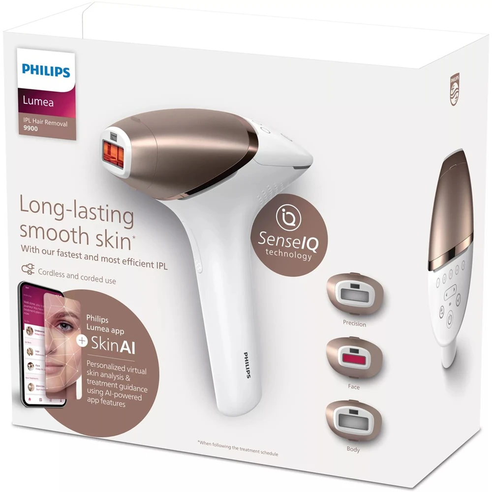 Philips BRI973/00 Lumea IPL 9900 Series IPL plaukelių šalinimo prietaisas su „SenseIQ“