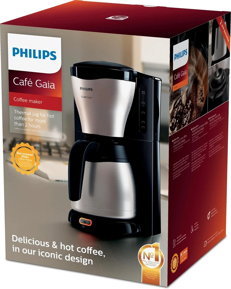 Kavos aparatas Philips Daily Collection HD7546/20, Juodos/Sidabrinės spalvos