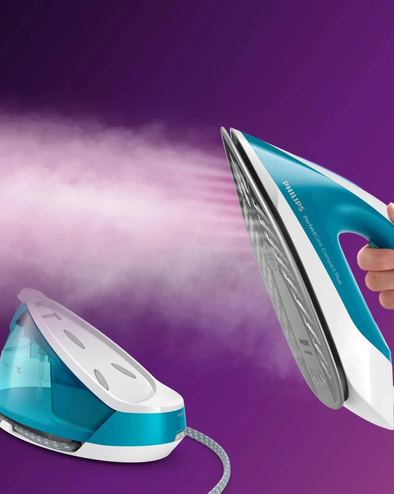 „Philips PerfectCare Compact Plus“ garų generatorius lygintuvas GC7920/20 Maksimalus 6,5 baro siurblio slėgis Iki 430 g garų pripūtimas 1,5 l