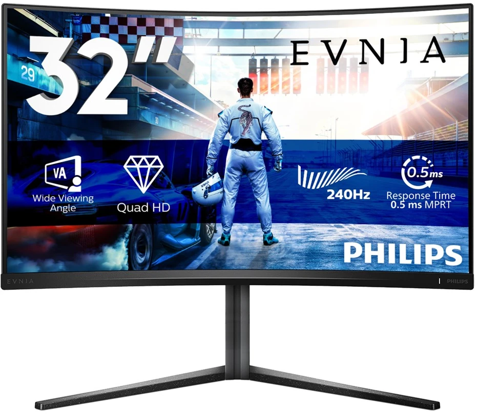 Monitorius Philips 32M2C5500W/00, 31.5", 2560 x 1440, 240 Hz, 0.5 ms, 400 cd/m²