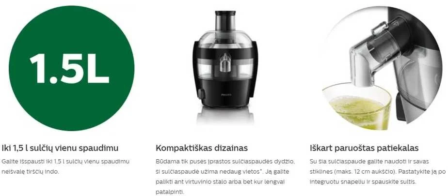 Philips Viva Collection Sulčiaspaudė HR1832/00