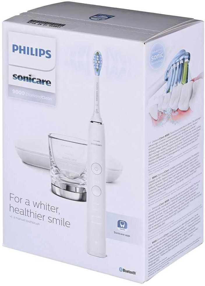 Philips DiamondClean 9000 „Sonic“, elektrinis dantų šepetėlis su programa HX9911/27