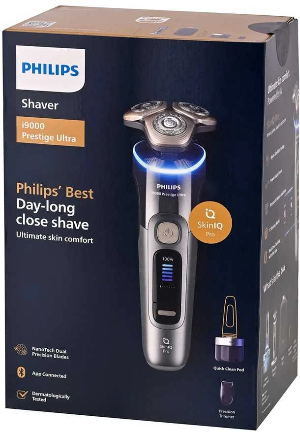 „Philips i9000 Prestige Ultra XP9402/31“ elektrinis skustuvas drėgnam ir sausam skutimui su „SkinIQ Pro“