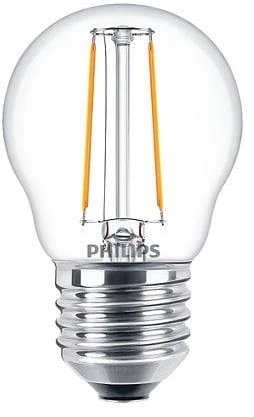 LED lemputė PHILIPS, P45, E27, 2 W, 250 lm, 2700 K