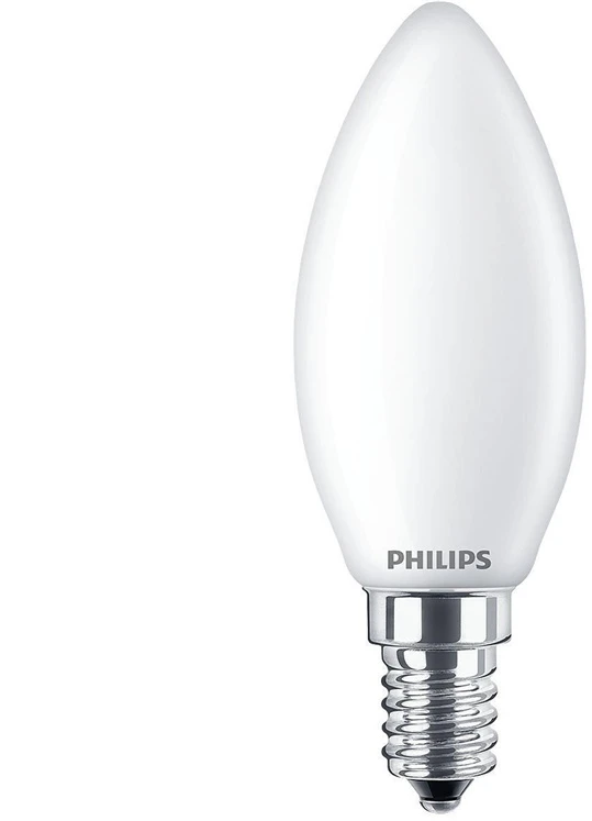 LED lemputė Philips B35, 4.3W, E14, 2700K, 470lm, matinė