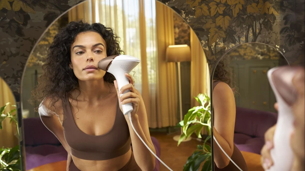 Philips Lumea Prestige BRI945/00 balta ir-rožinė