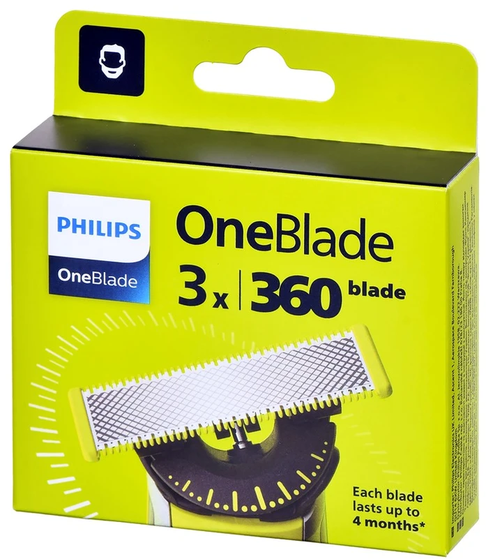 Keičiamasis peiliukas Philips OneBlade QP430/50, 3 vnt.