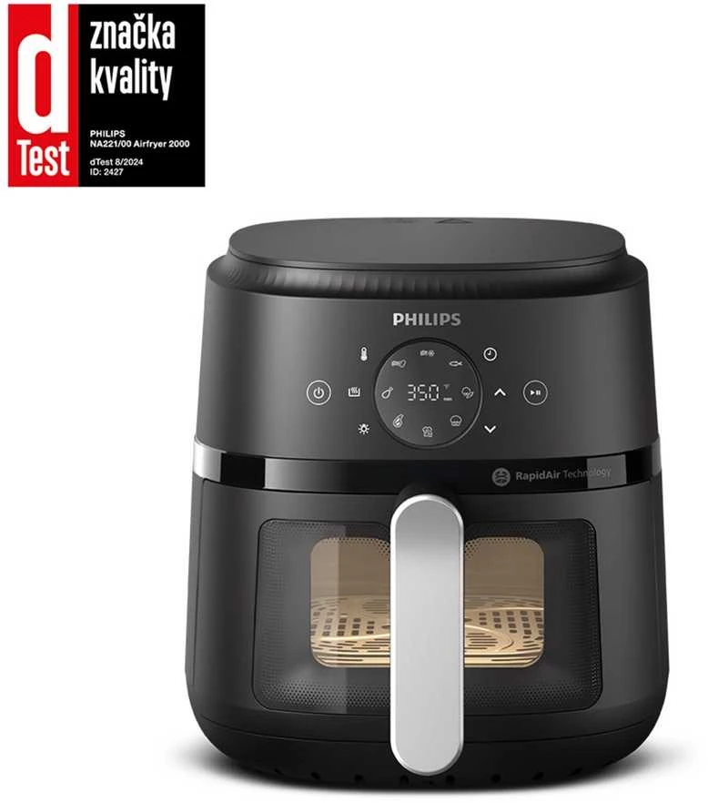 Gruzdintuvė Air fryer Philips AirFryer 2000 Series 4.2 l (sidabrinis)