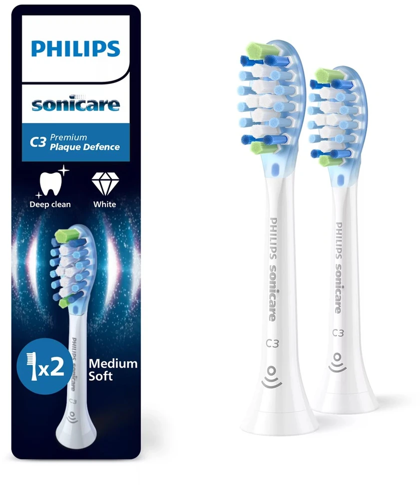 Philips Sonicare Premium Plaque Defence 2 dalių šepetėlių galvučių pakuotė HX9042/87