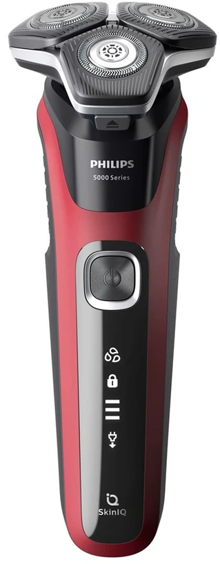 Philips SHAVER Series 5000 S5883/10 men's shaver Rotation shaver Trimmer Juodas, Raudona