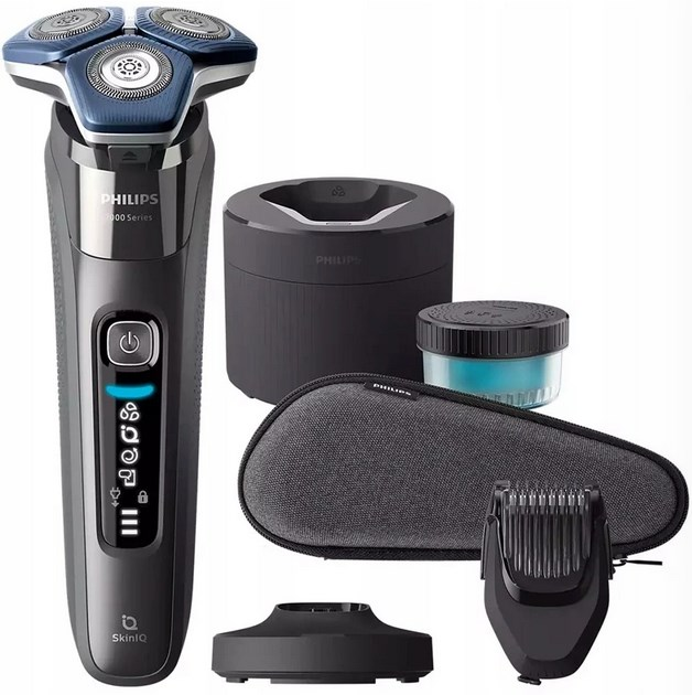 Barzdaskutė PHILIPS 7000 PARTAKONE BLUETOOTH SKINIQ SKINGLIDE + PARRANMUOTOILIJA