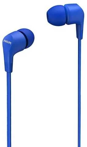 Į ausį įdedamos laidinės ausinės Philips TAE1105, Mėlynos