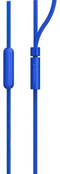 Į ausį įdedamos laidinės ausinės Philips TAE1105, Mėlynos