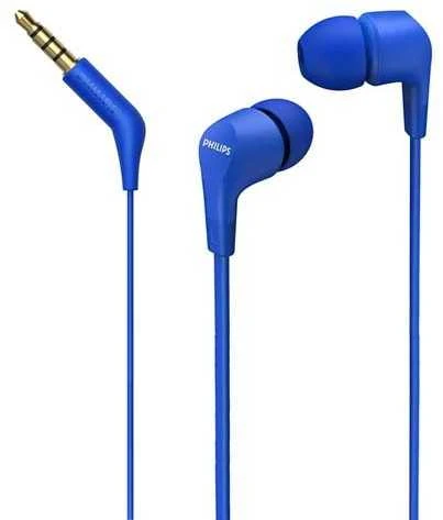 Į ausį įdedamos laidinės ausinės Philips TAE1105, Mėlynos