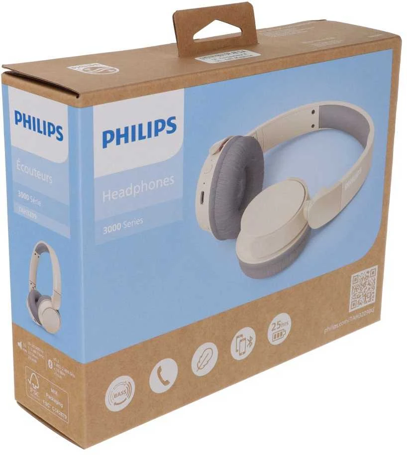 Ausinės Philips TAH3209BG/00, Gelsvos