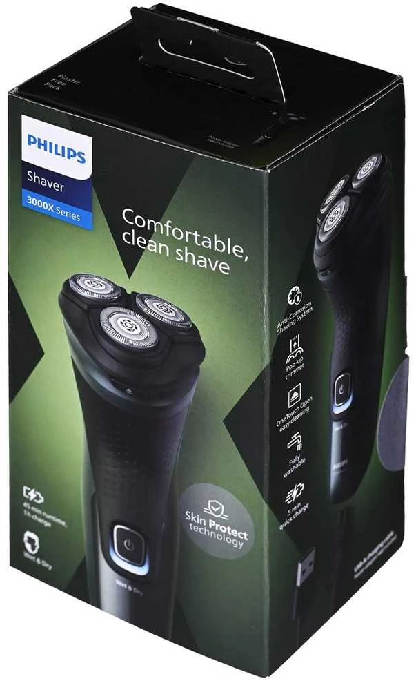 Rotacinis Skustuvas - Philips X3052/00 PowerCut System Juodas, Žalias