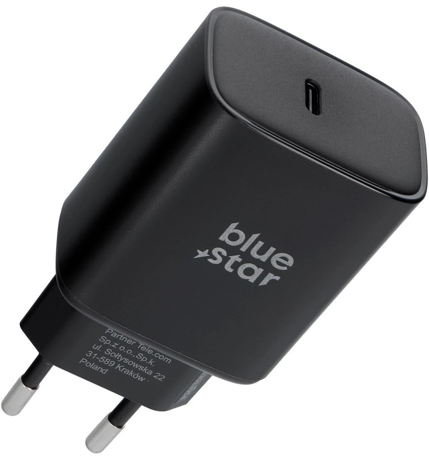 BlueStar Phone charger Blue Star USB C AVS (iPhone 17Pro/Pro Max) SFC2.0 3A 60W TFB-SFC-60W juodas