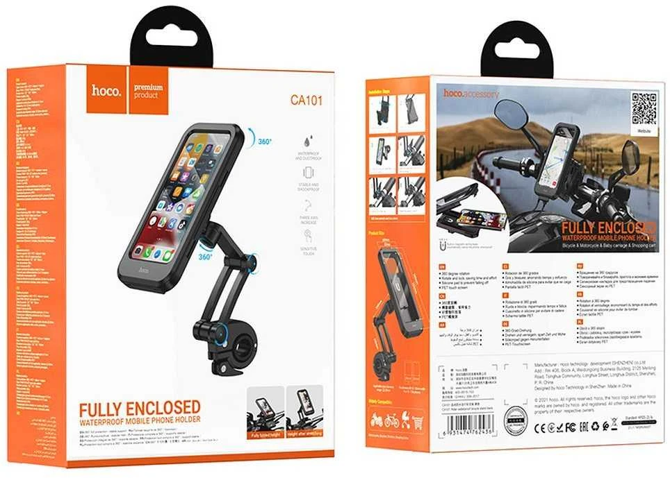 Universalus telefono laikiklis ant dviračio Hoco CA101 (waterproof)