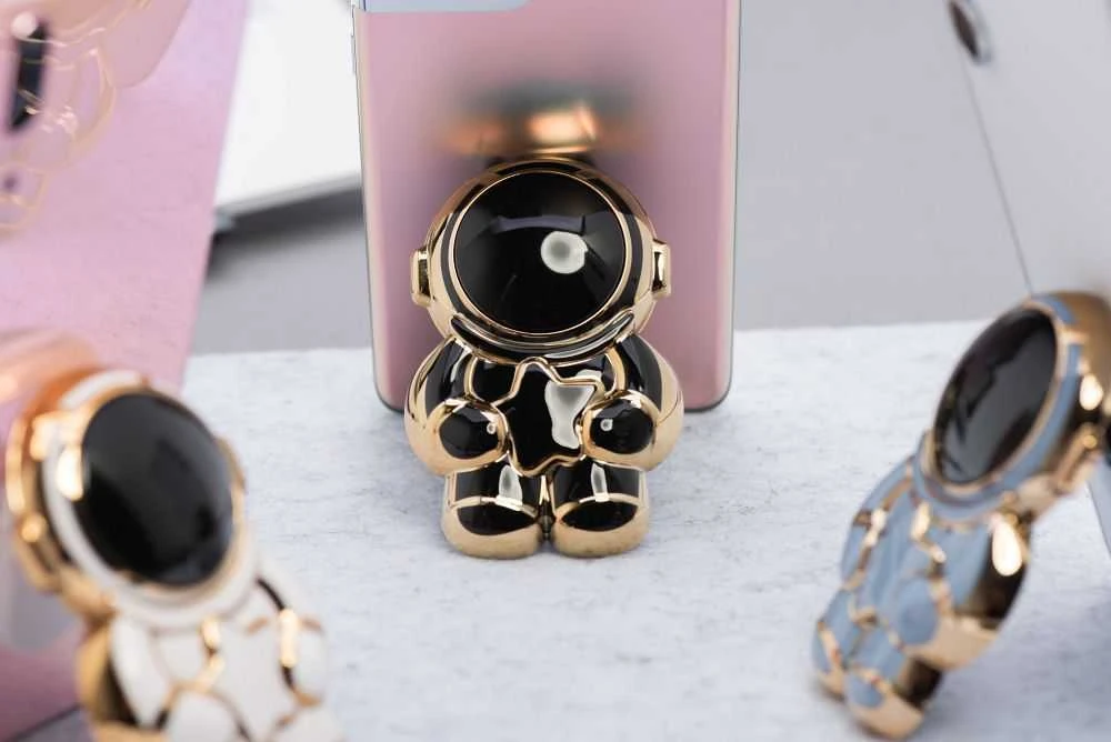 Oem Phone stand ASTRONAUT - stick-on - juodas