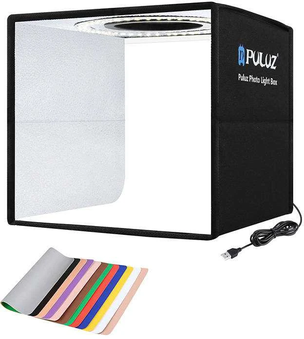 Fotografavimo kubas Puluz PU5025B LED 25cm