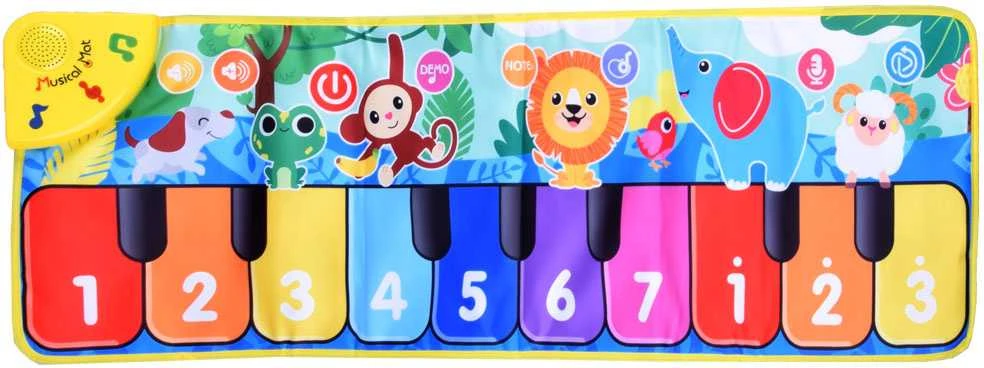 Jokomisiada Piano Musical spalvingas kilimėlis vaikui ZA4398