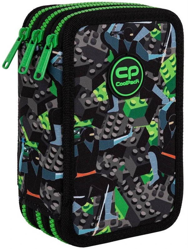 Cool Pack Penalas CoolPack Block, 20 cm x 7.5 cm, juoda/žalia
