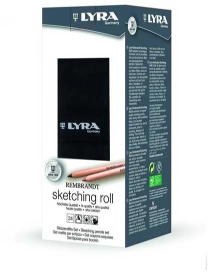 Fila Pieštukų rinkinys Lyra Sketching Roll, 24 vnt