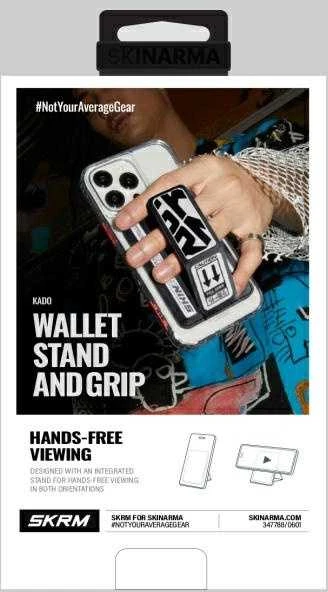 Dėklas Wallet Skinarma Kado Kira Kobai Mag-Charge Grip Stand gunmetal