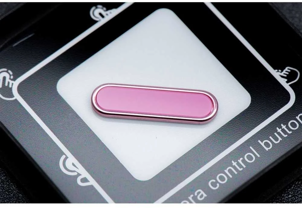 Dėklas Oem Camera Control aktyvus mygtukas tinka IPHONE 16 serijos dėklui Drop Glue / Clear Mag Cover rožinis