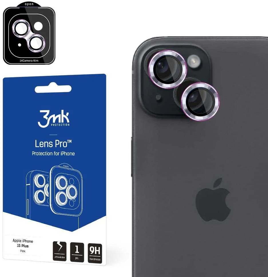 Kameros apsauga 3mk Lens Protection Pro Rožinė Apple iPhone 15 Plus