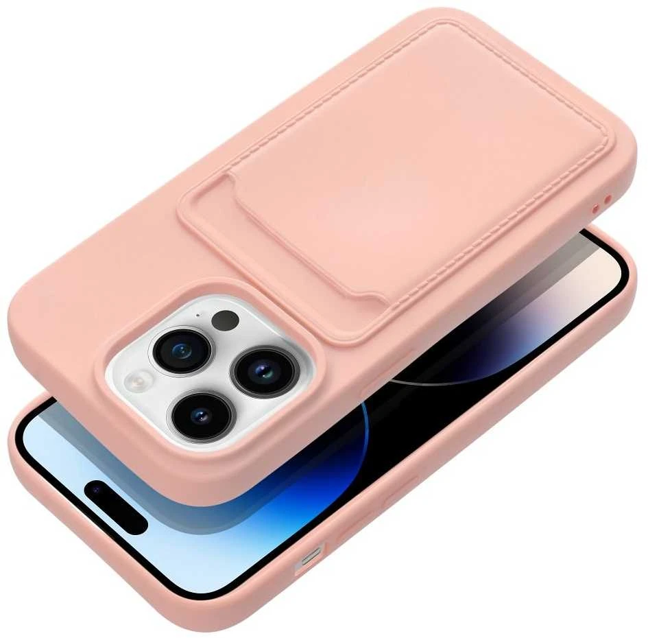 Forcell OEM dėklas, skirtas „iPhone 14 PRO“ kortelių dėklui, rožinis