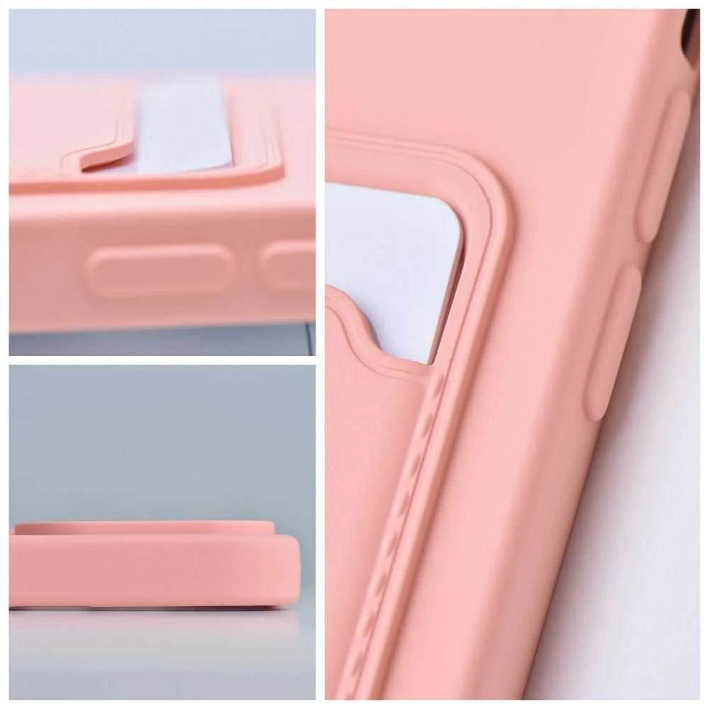 Forcell OEM dėklas, skirtas „iPhone 14 PRO“ kortelių dėklui, rožinis