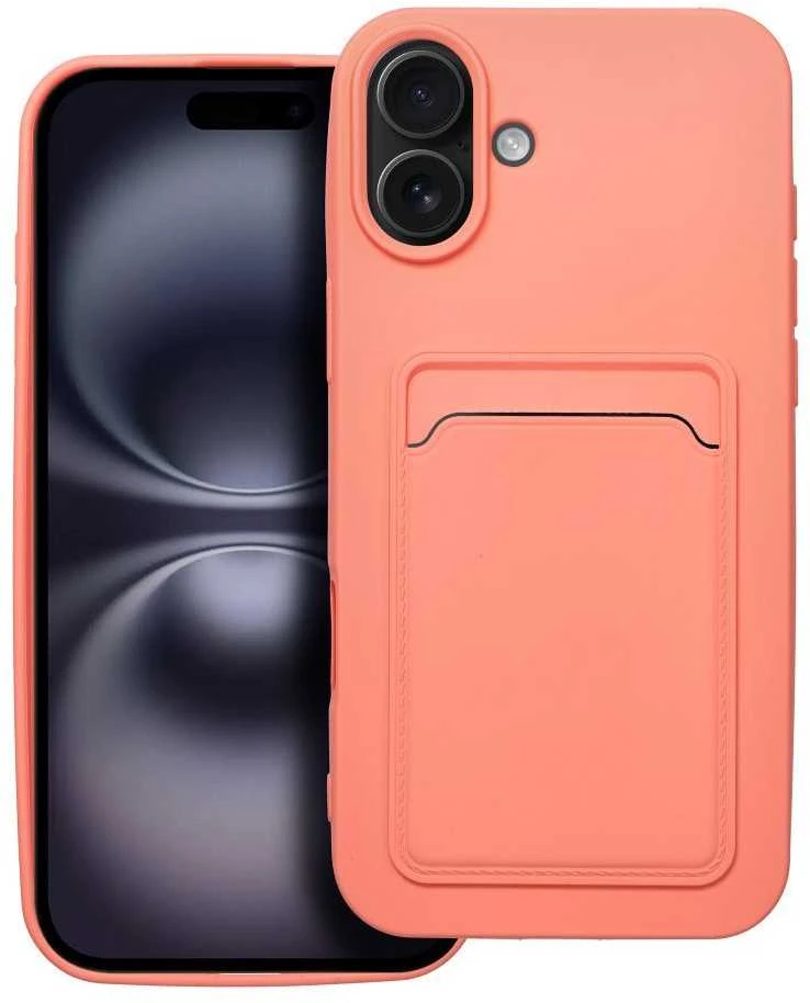 OEM dėklas, skirtas „iPhone 16 PLUS“ kortelių dėklui, rožinis