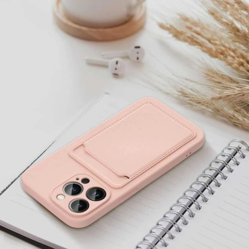 OEM dėklas, skirtas „iPhone 16 PLUS“ kortelių dėklui, rožinis