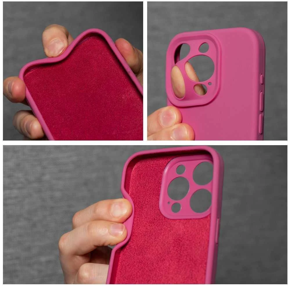 OEM dėklas, skirtas iPhone 16 PLUS silikoniniam 2 mm dėklui (apsaugai nuo kameros), rožinis