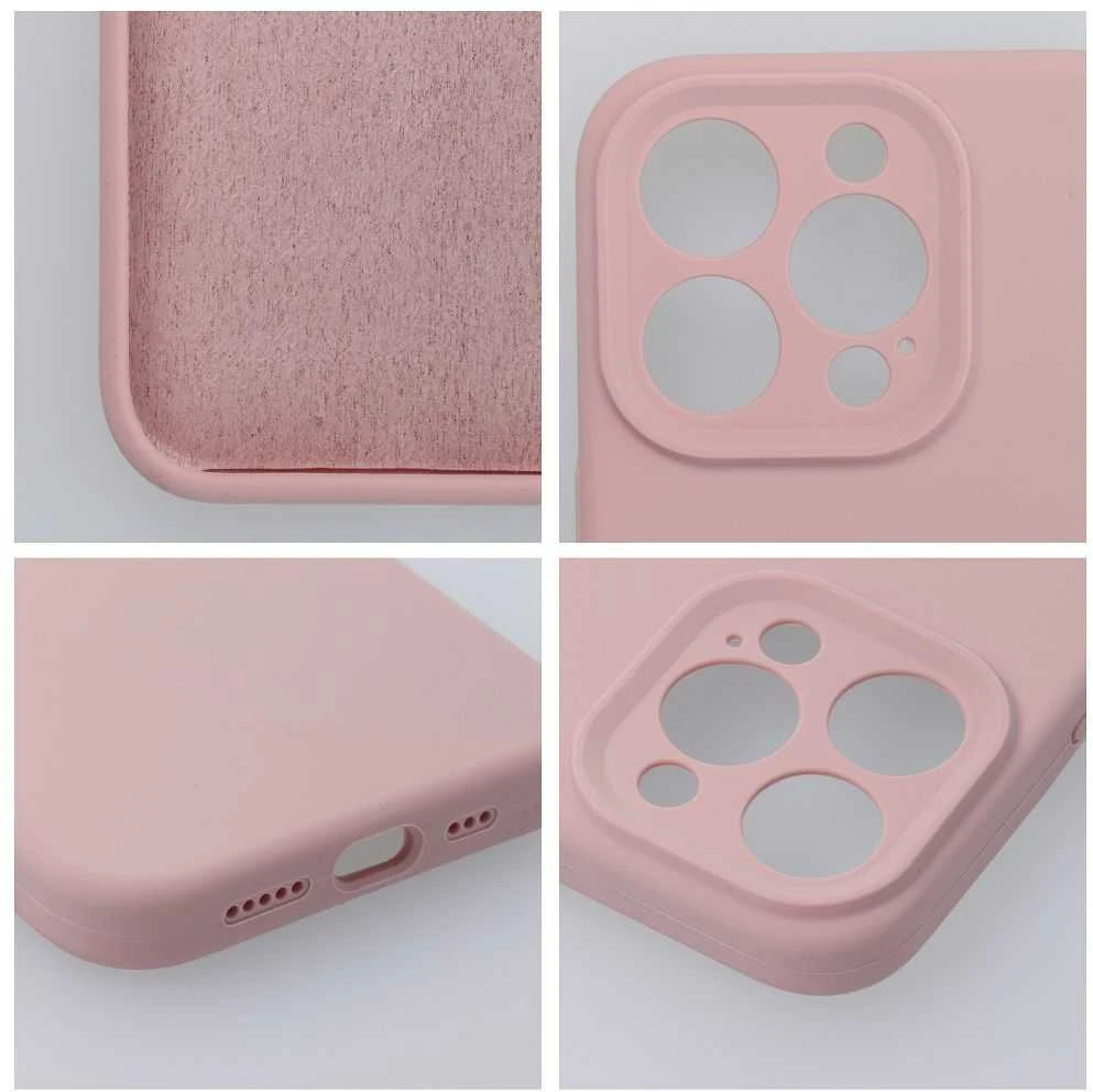 OEM dėklas, skirtas iPhone 16 PLUS silikoniniam 2 mm dėklui (apsaugai nuo kameros), rausvos spalvos