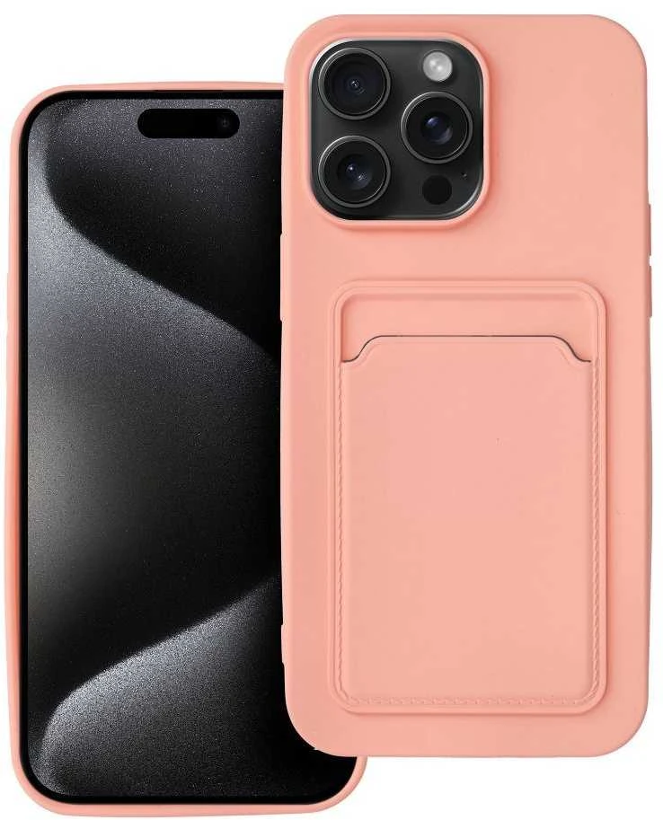 OEM dėklas, skirtas „iPhone 15 PRO MAX“ kortelių dėklui, rožinis