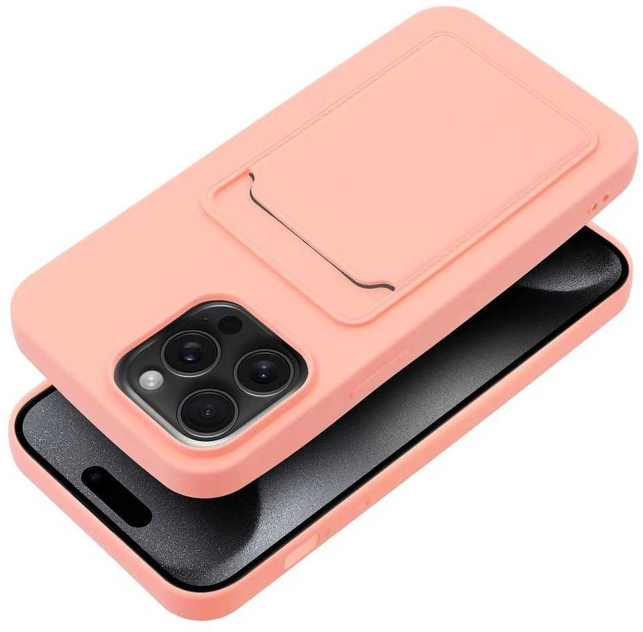 OEM dėklas, skirtas „iPhone 15 PRO MAX“ kortelių dėklui, rožinis