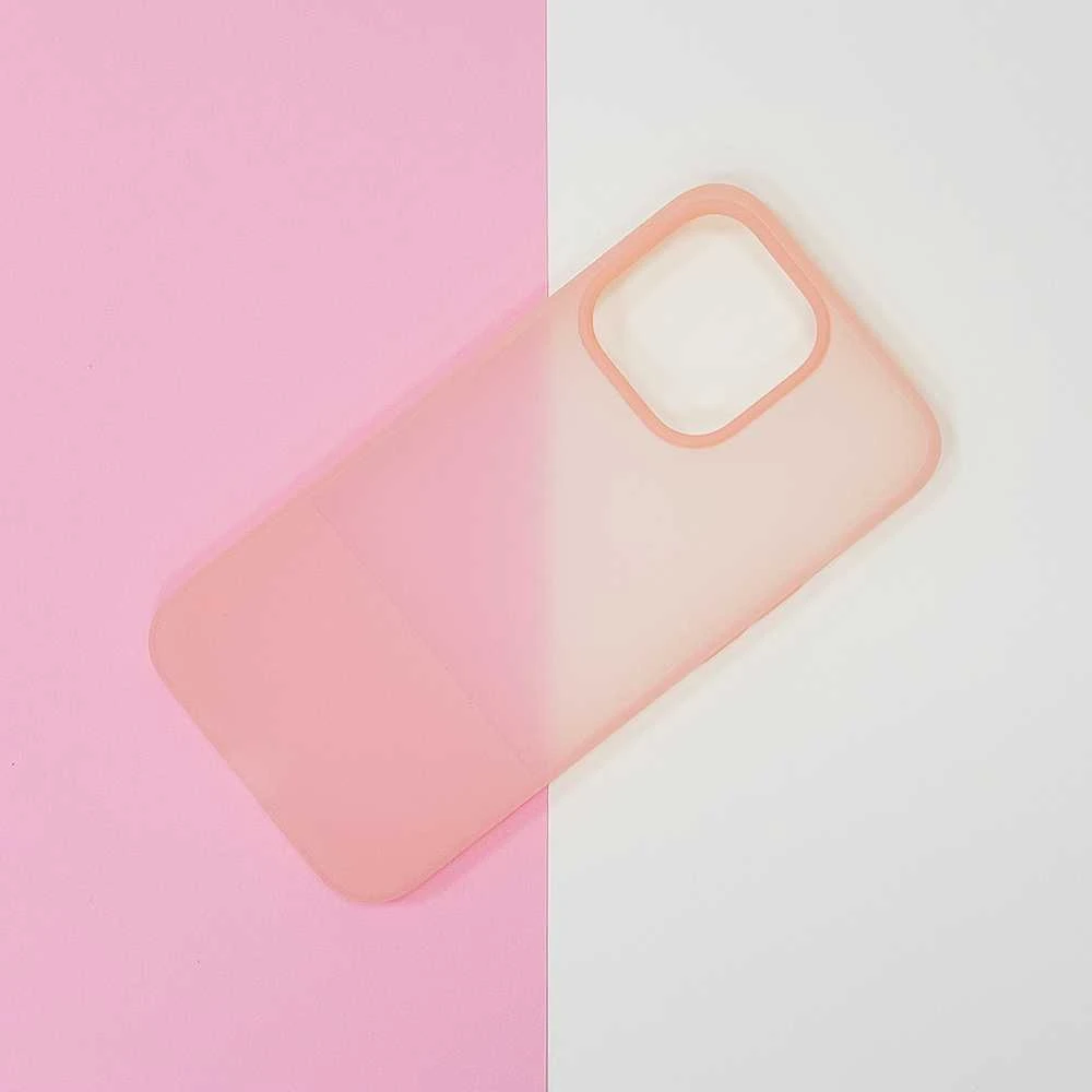 Kingxbar Plain Series Apple iPhone 13 Pro silikoninis dėklas telefonui rožinės spalvos
