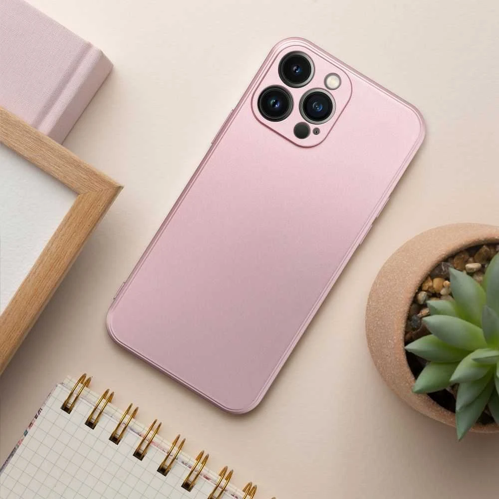 Oem Originalus dėklas, skirtas iPhone 16e (SE 4 2025) / 17e, metalinės rožinės spalvos