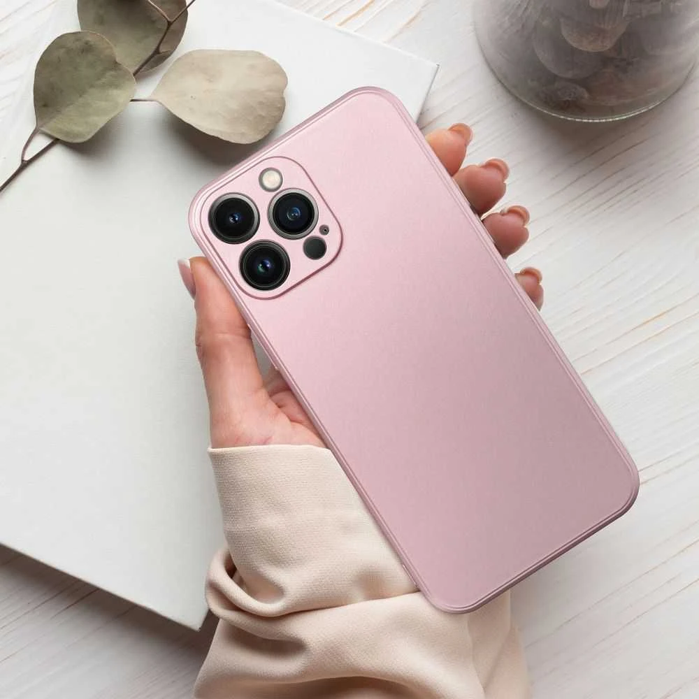 Oem Originalus dėklas, skirtas iPhone 16e (SE 4 2025) / 17e, metalinės rožinės spalvos