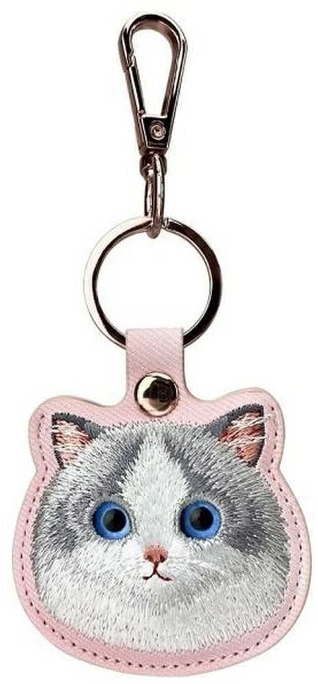 Nimmy 3in1 Set phone bag + wallet + locator case rožinės spalvos Big Eyed Pet 2.0 Cat