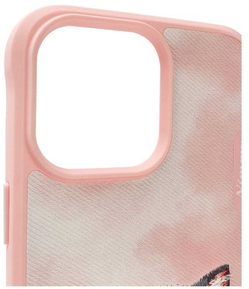 Nimmy Apple iPhone 15 Pro 6.1" dėklas telefonui rožinės spalvos Big Eyed Pet 2.0 Cat