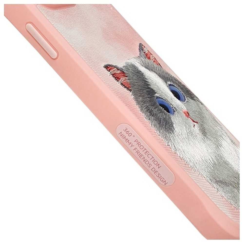 Nimmy Apple iPhone 15 Pro 6.1" dėklas telefonui rožinės spalvos Big Eyed Pet 2.0 Cat