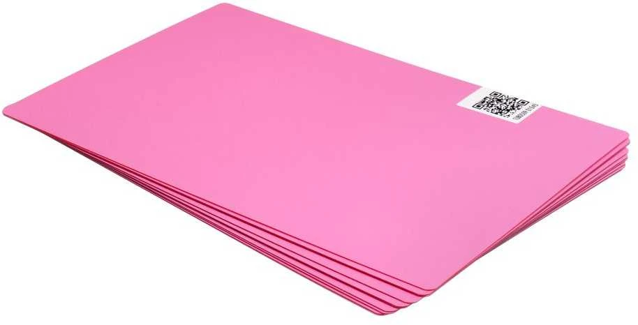Oem Plėvelė galiniam viršeliui 180 x 120 mm 10 vnt. - rožinė su brokatu