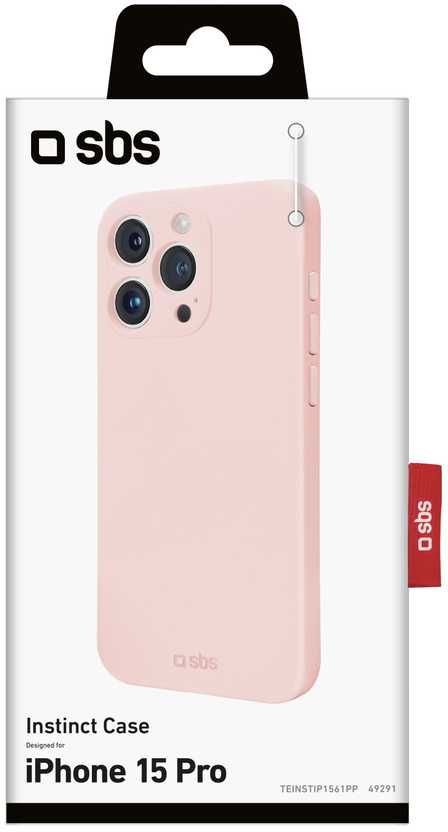 Dėklas Apple iPhone 15 Pro Instinct Cover By SBS Rožinė